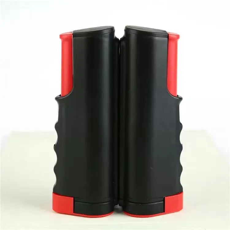 Creative Table Tennis Net Portable Retractable Ping Pong Post Net Rack for Any Table 1 Set of Table Tennis Rackets Ping Pong Black