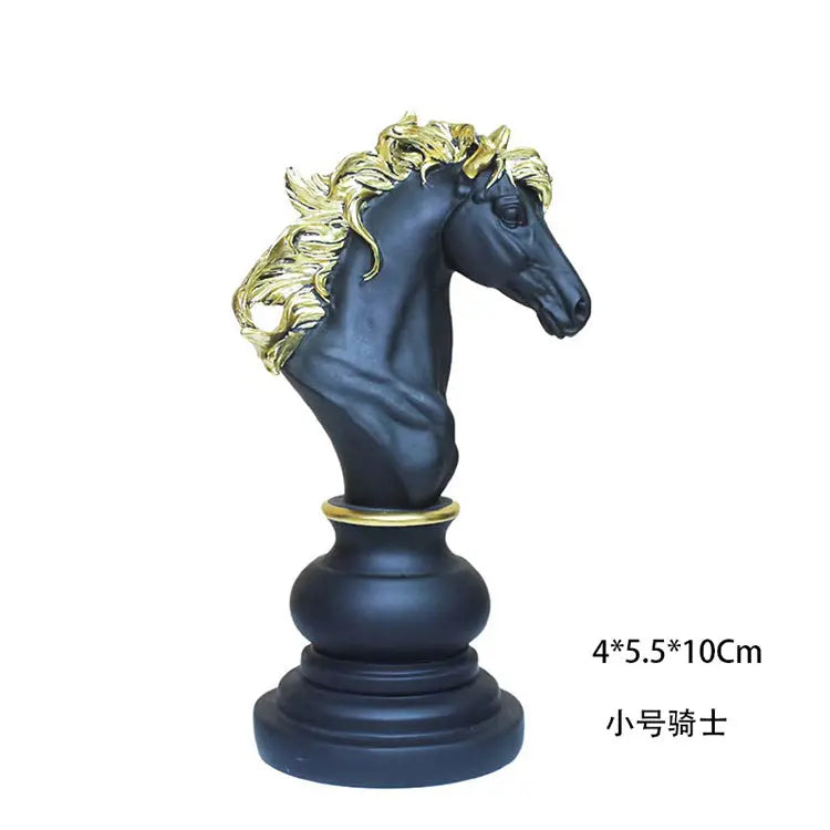 Creative home decoration chess resin decoration window home decoration black white chess ornaments GreatEagleInc