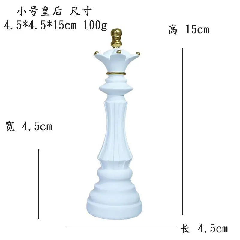 Creative home decoration chess resin decoration window home decoration black white chess ornaments GreatEagleInc