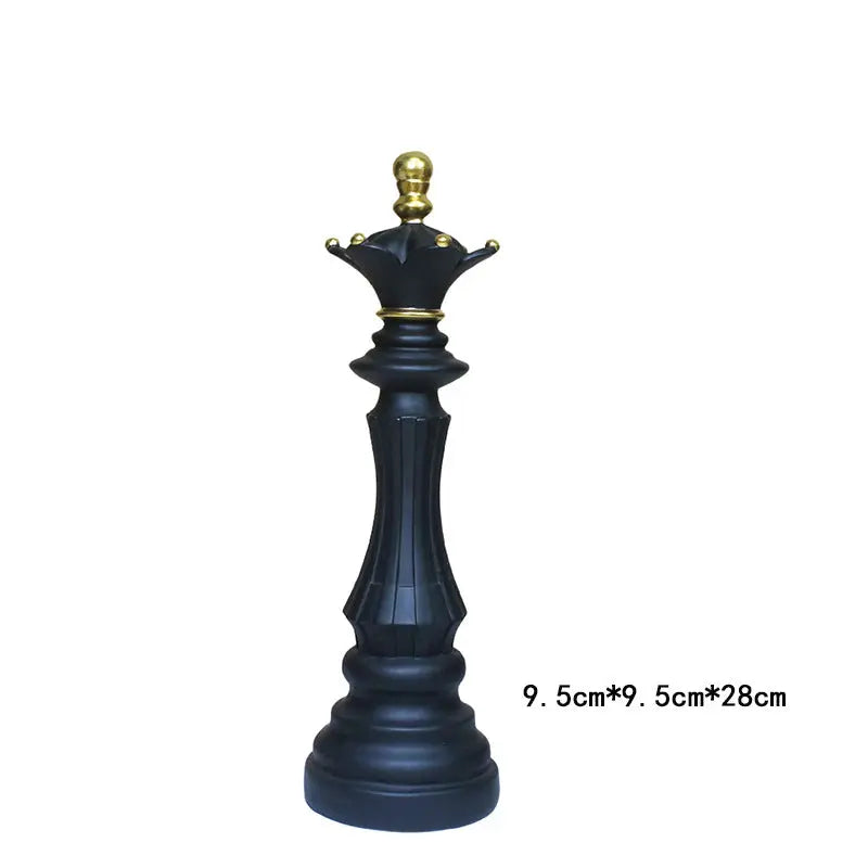 Creative home decoration chess resin decoration window home decoration black white chess ornaments GreatEagleInc