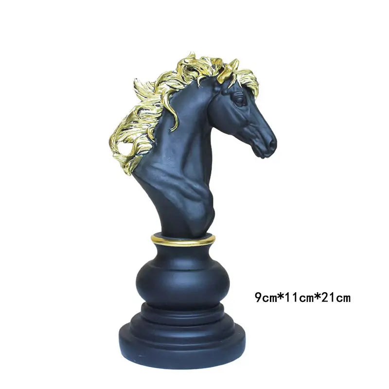 Creative home decoration chess resin decoration window home decoration black white chess ornaments GreatEagleInc