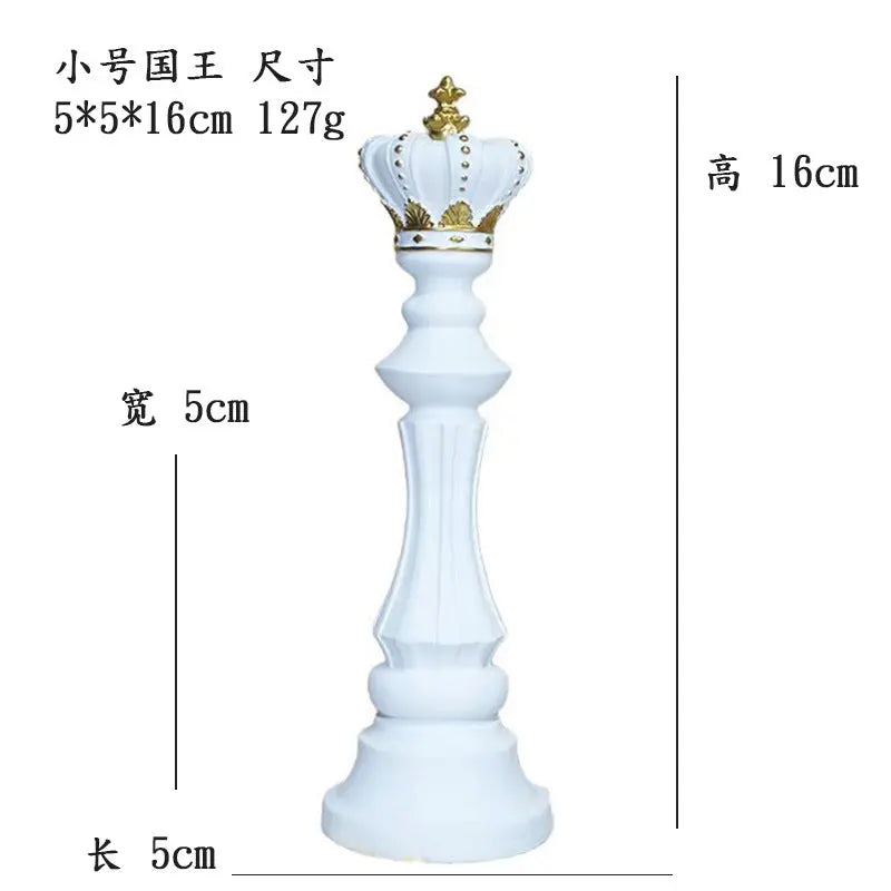 Creative home decoration chess resin decoration window home decoration black white chess ornaments GreatEagleInc