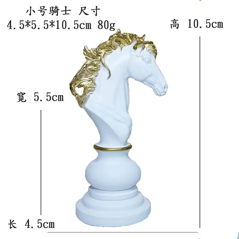 Creative home decoration chess resin decoration window home decoration black white chess ornaments GreatEagleInc