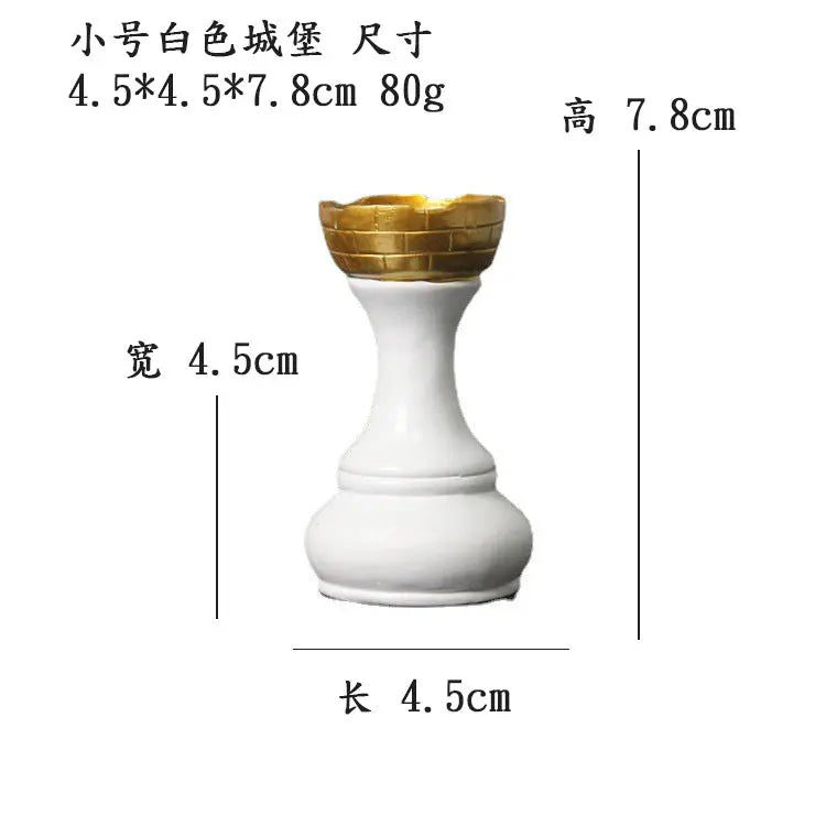 Creative home decoration chess resin decoration window home decoration black white chess ornaments GreatEagleInc