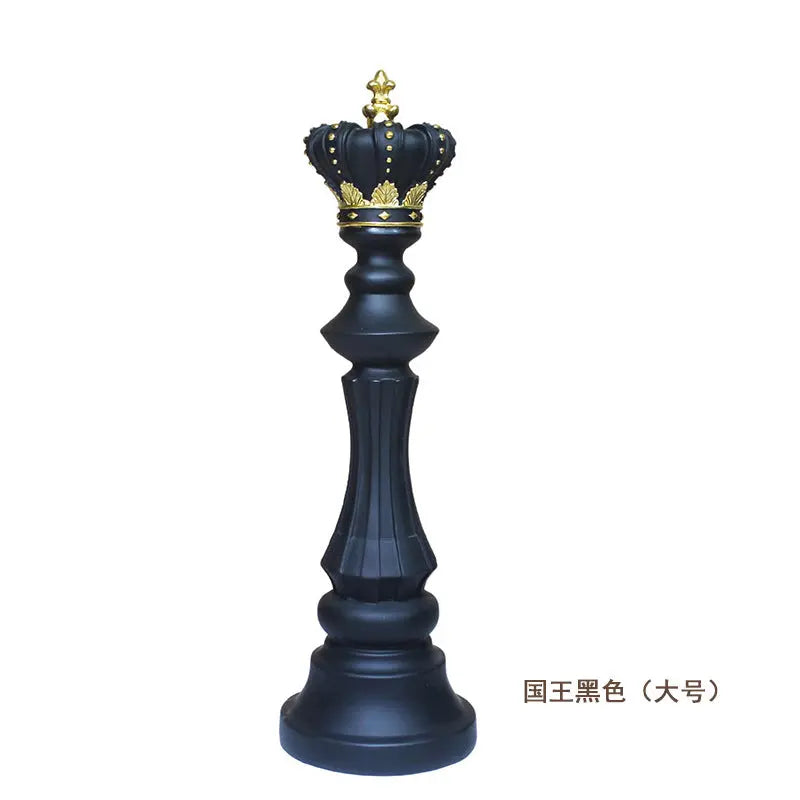 Creative home decoration chess resin decoration window home decoration black white chess ornaments GreatEagleInc