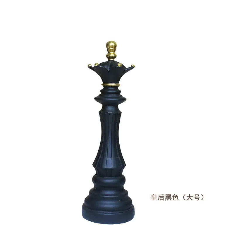 Creative home decoration chess resin decoration window home decoration black white chess ornaments GreatEagleInc