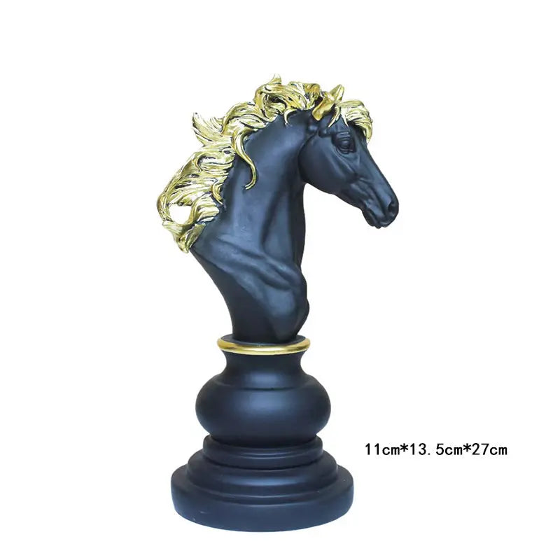Creative home decoration chess resin decoration window home decoration black white chess ornaments GreatEagleInc