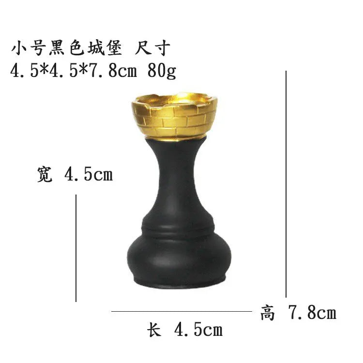 Creative home decoration chess resin decoration window home decoration black white chess ornaments GreatEagleInc