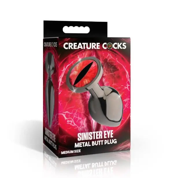 Creature Cock Sinister Eye Metal Butt Plug Medium XR Brands