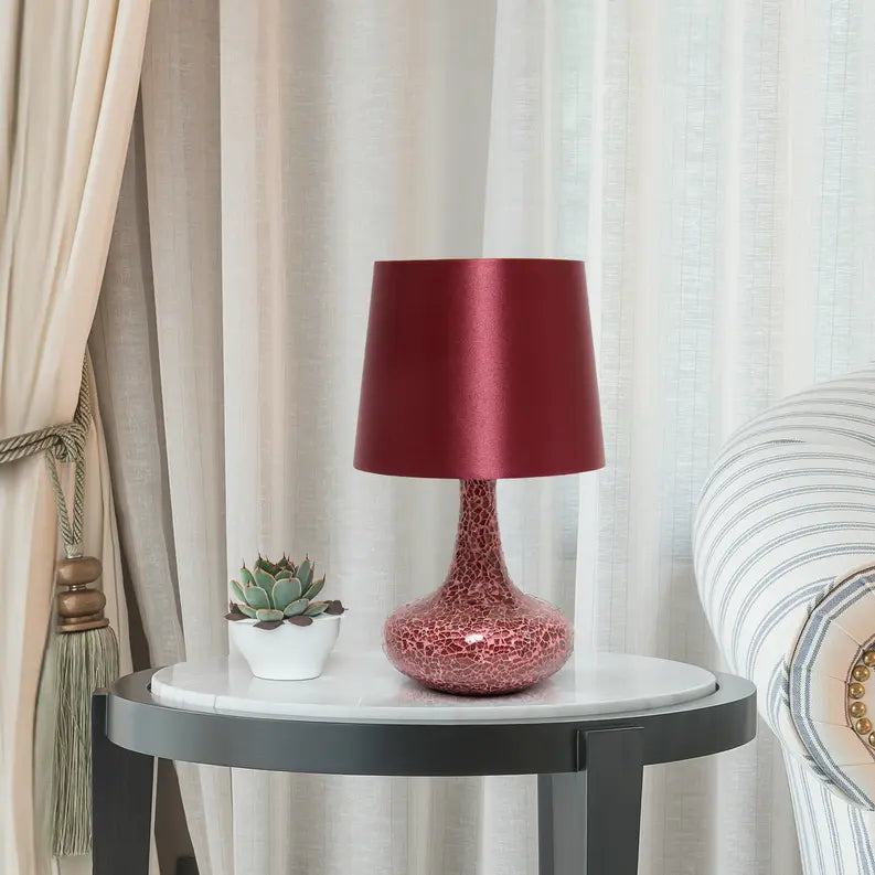 Creekwood Home Patchwork Crystal Glass Table Lamp for Living Room, Bedroom, Study, Office, Entryway, Reading Nook All the Rages