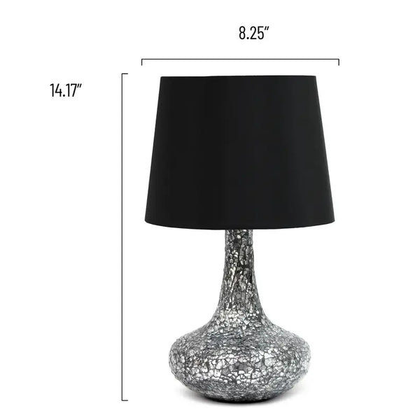 Creekwood Home Patchwork Crystal Glass Table Lamp for Living Room, Bedroom, Study, Office, Entryway, Reading Nook All the Rages