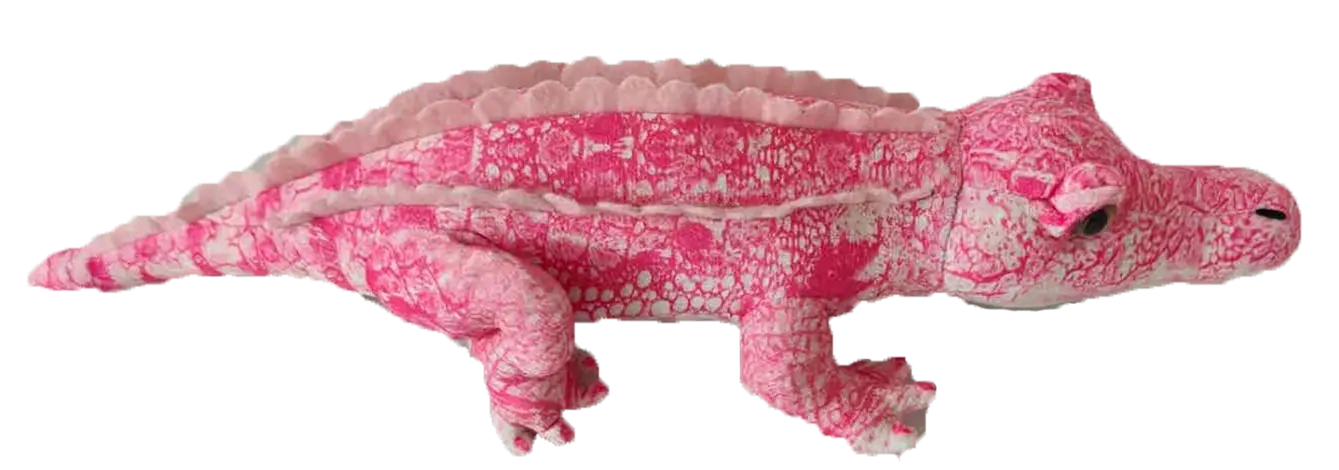 Crocodile Plush 14" Stuffed Animals, Pink and Green Options! Texas Toy Distribution