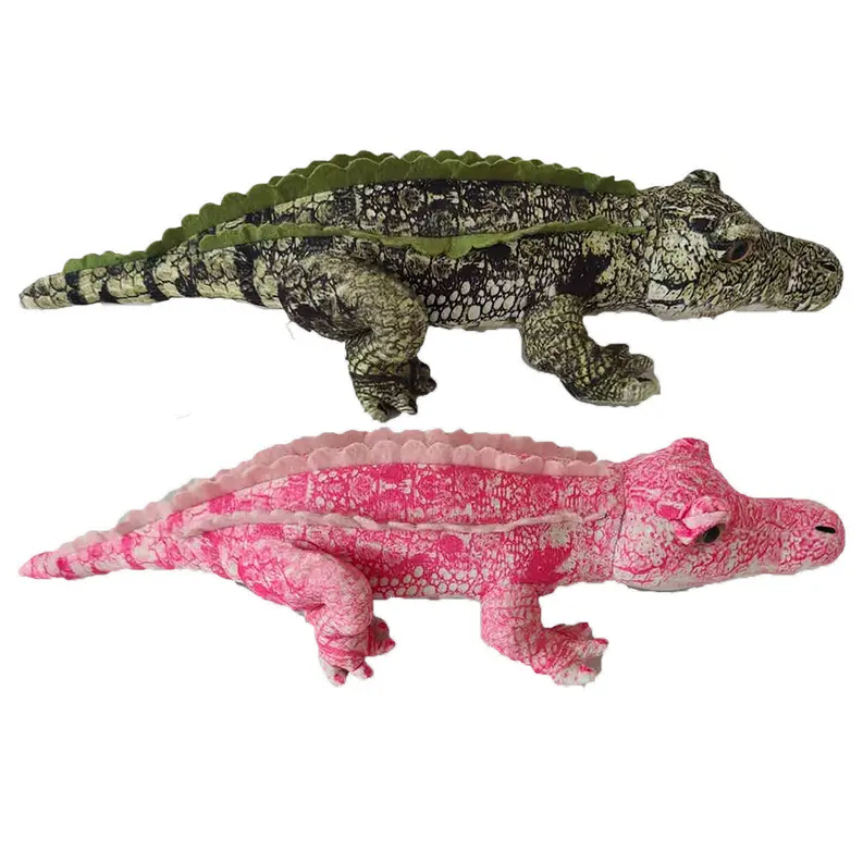 Crocodile Plush 14" Stuffed Animals, Pink and Green Options! Texas Toy Distribution
