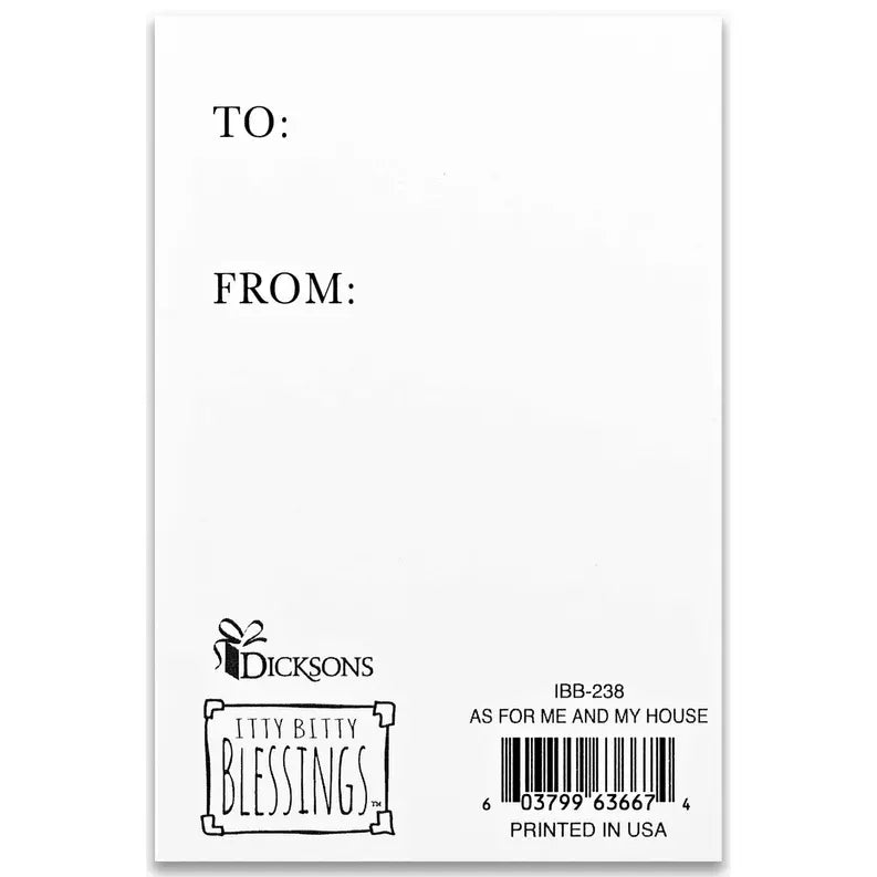 Cross And Card As For Me And My House Dicksons Inc