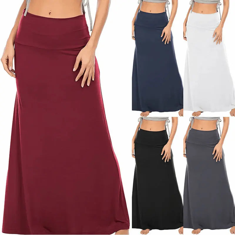 Cross-Border Foreign Trade European and American Clothing Amazon Spring and Summer Autumn and Winter New Home Casual High Waist Hip Half Body GreatEagleInc