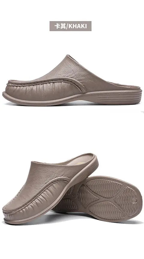 Cross-Border New Large Size Sandals for Summer Indoor and Outdoor Wear Home Men's Fashion Soft-Soled Half-Slippers Factory Direct Sales GreatEagleInc