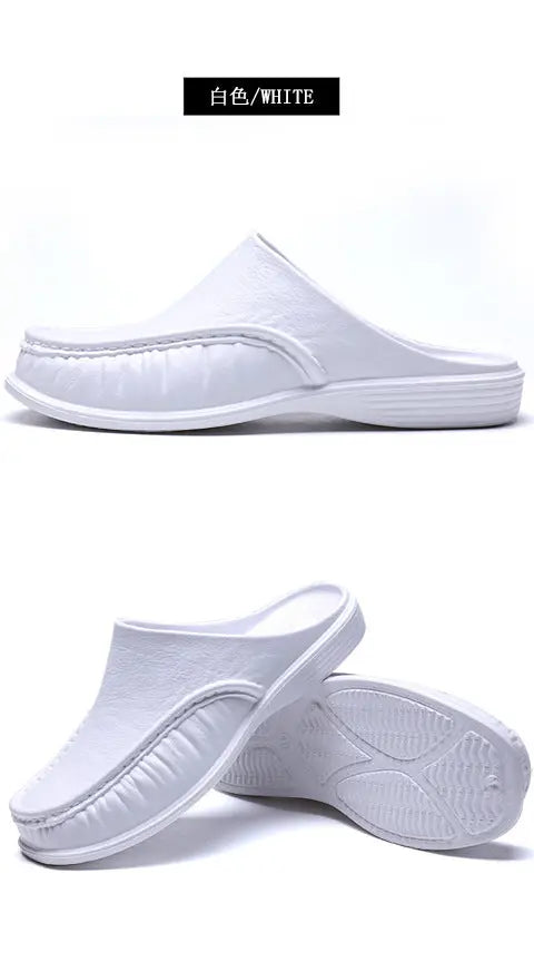 Cross-Border New Large Size Sandals for Summer Indoor and Outdoor Wear Home Men's Fashion Soft-Soled Half-Slippers Factory Direct Sales GreatEagleInc