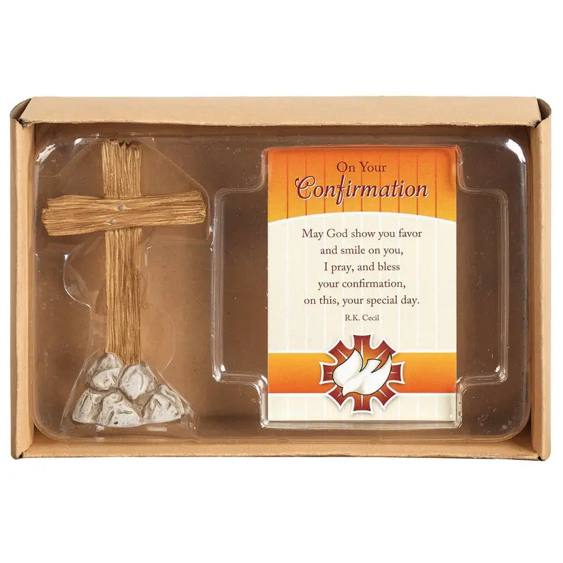 Cross Figure With Card Confirmation Resin Dicksons Inc