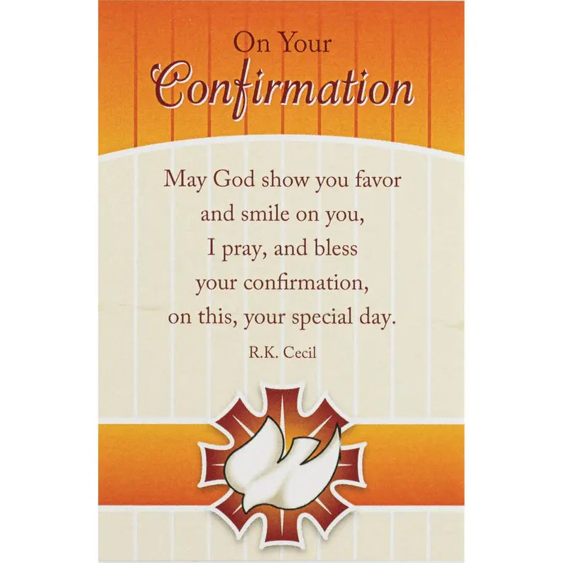 Cross Figure With Card Confirmation Resin Dicksons Inc
