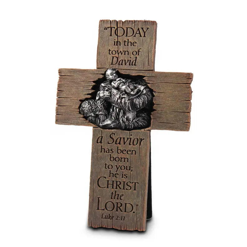 Cross Savior Is Bornament Luke 2:11 Dicksons Inc