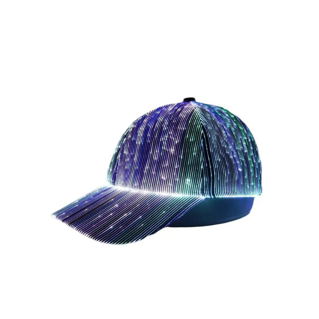 Cross-border charging LED fiber cap LED light knitted hat autumn and winter night running with light luminous hat GreatEagleInc