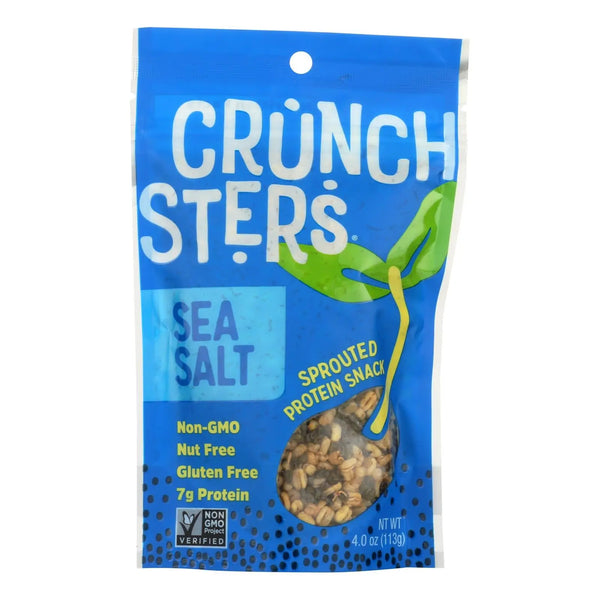 Crunchsters - Sprouted Protein Snack - Sea Salt - Case Of 6 - 4 Oz. Crunchsters