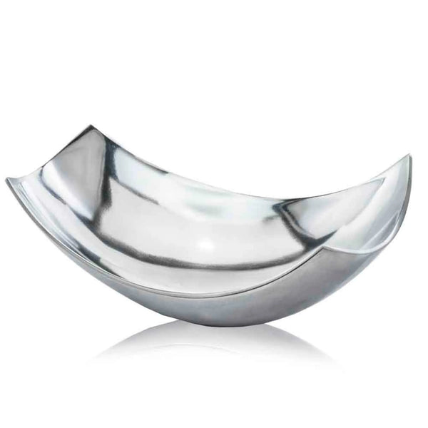 Cucha Large Scoop Bowl/Silver Modern Day Accents