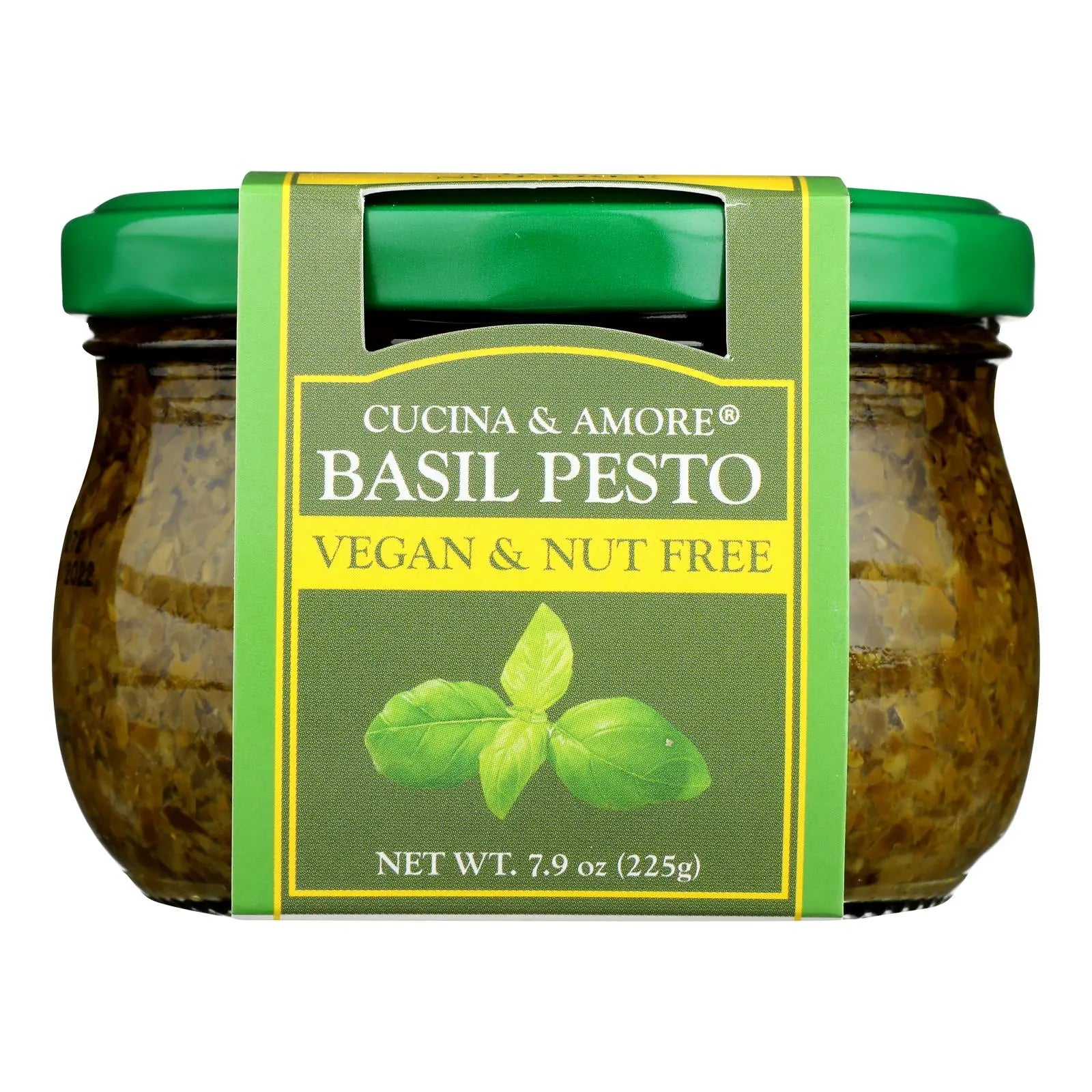 Cucina & Amore - Pesto Basil Vegn&nut Free - Case Of 6-7.9 Oz Cucina & Amore
