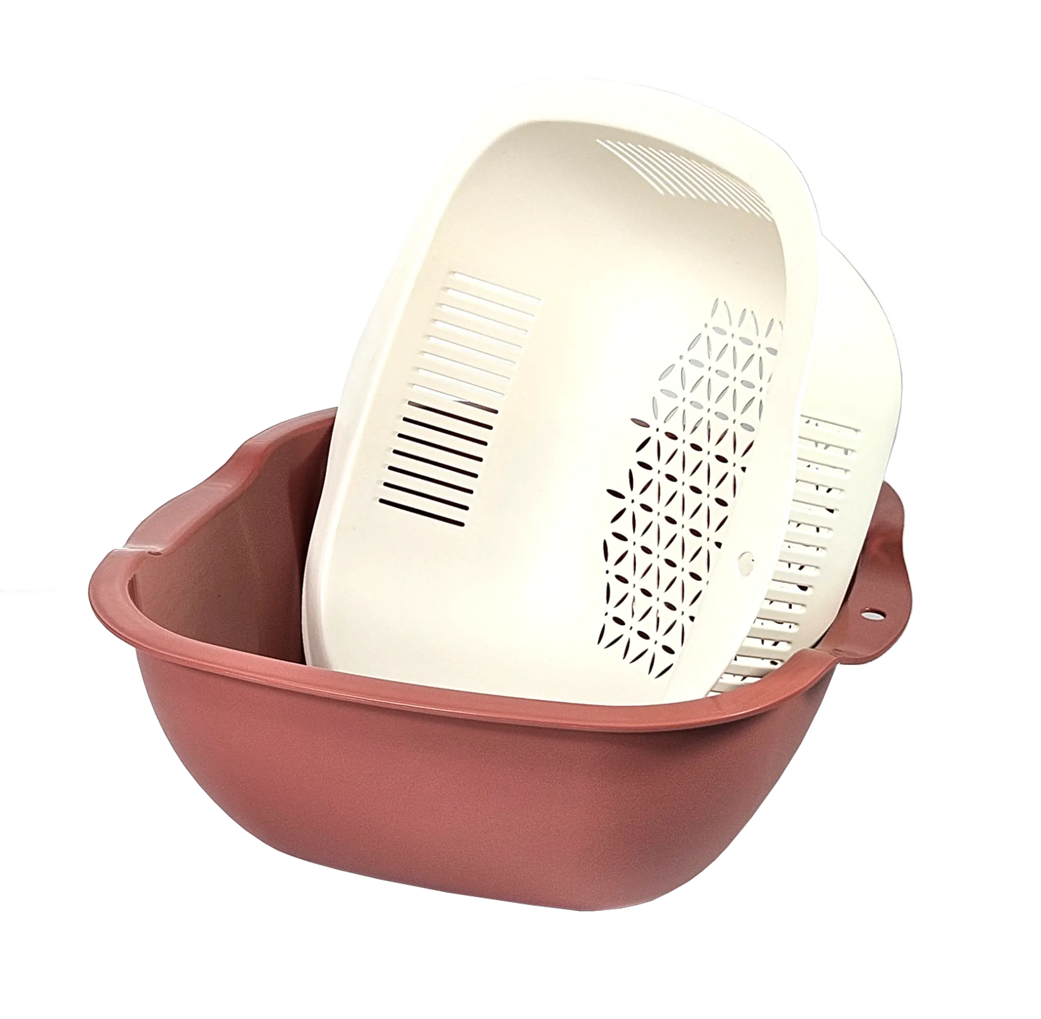 Cuisine Collecion 4.5 QT Bowl & Strainer Set - Sage Waymore LLC