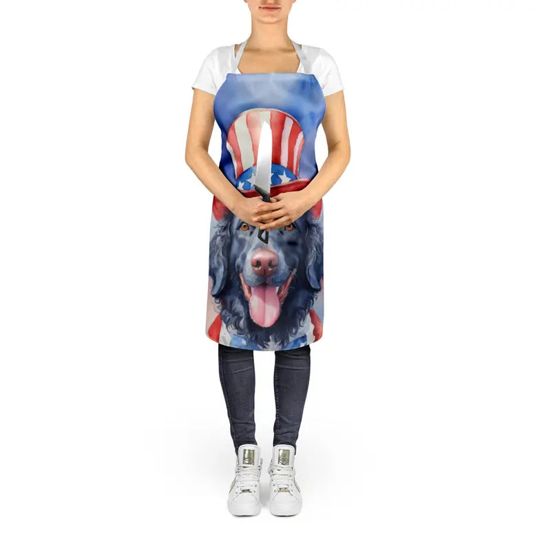 Curly-Coated Retriever Patriotic American Apron Caroline's Treasures