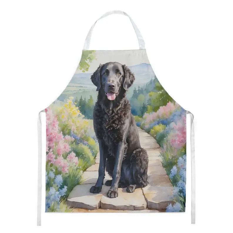 Curly-Coated Retriever Spring Path Apron Caroline's Treasures