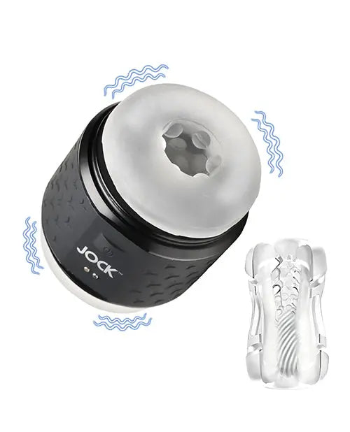 Curve Toys Jock Vibrating Double Stroker - Black Curve Toys C/o Xr