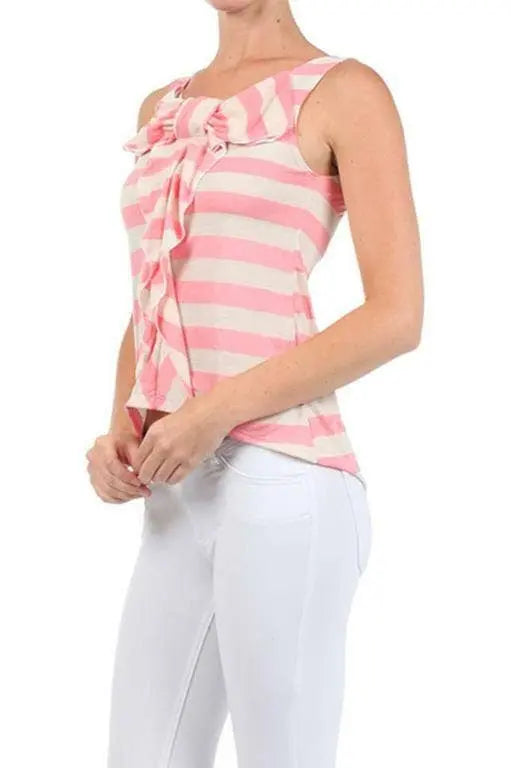 Cute Bow Ruffle Top SurelyMine