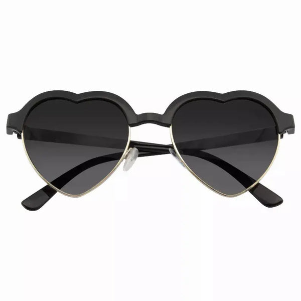 Cute Vintage Half Frame Inspired Heart Shape Sunglasses Sunglass Memphis