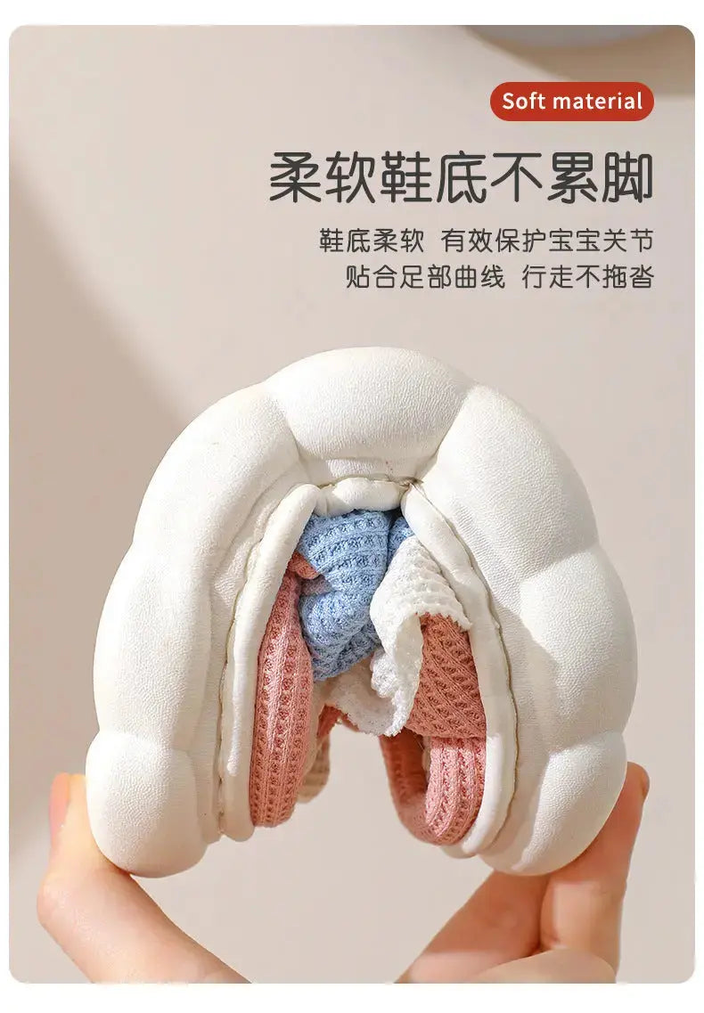 Cute lace rabbit parent-child male and female baby adult indoor and outdoor home wooden floor thickened linen Four Seasons slippers GreatEagleInc
