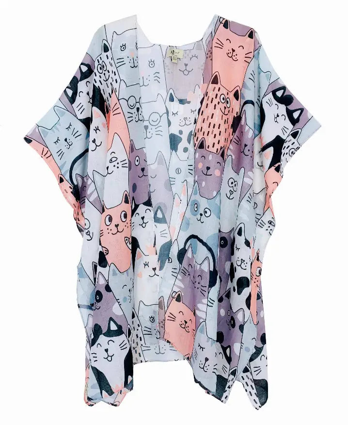 Cutest Kitty Kimono JC Sunny Fashion