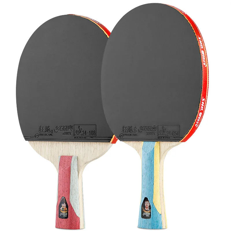DHS 6 Star Table Tennis Racket H6002/6006 Pro Offensive Ping Pong Racket 5-Ply Thicker Pith with Powerful Attack Gift Box Pack
