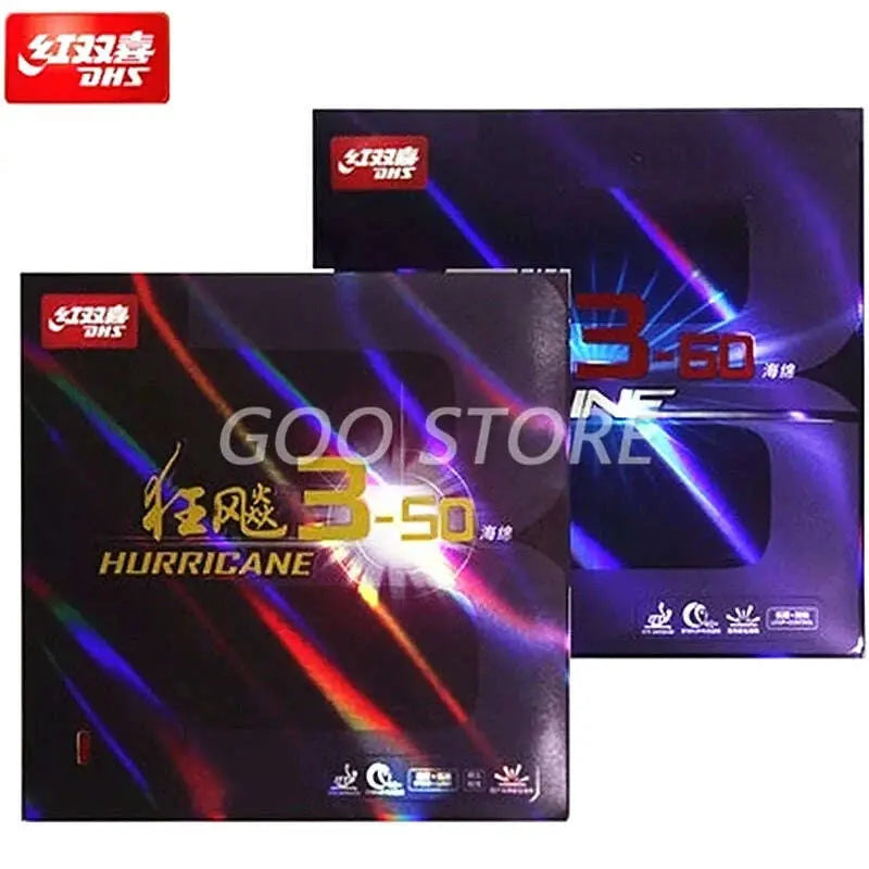 DHS-Hurricane-3-50-SKYLINE-3-60-Pips-In-Table-Tennis-Rubber-Control-Loop-Original-DHS
