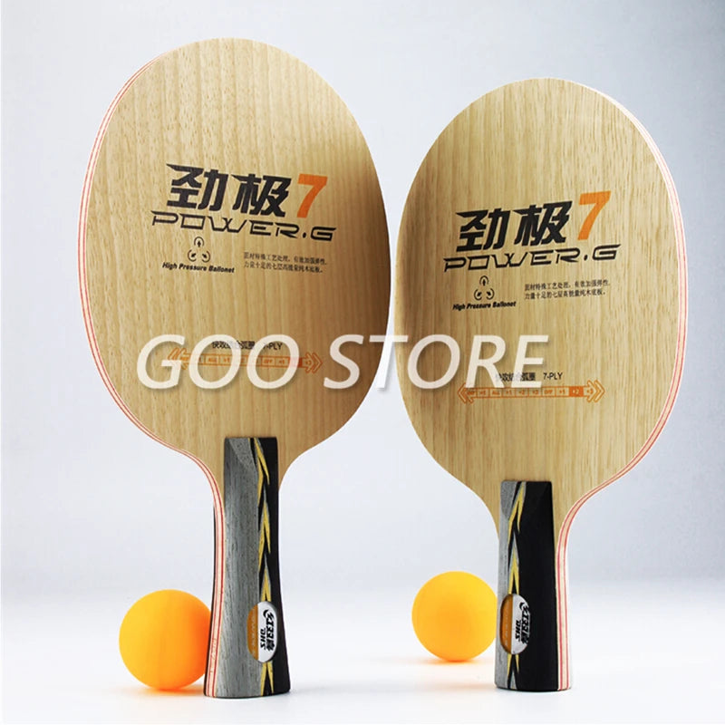 DHS POWER G7 PG7 Table Tennis Blade (without box) Pure Wood ply 7 for Racket Ping Pong Bat Paddle