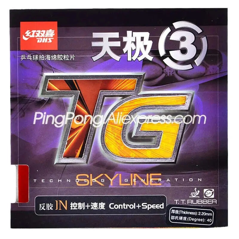 DHS-SKYLINE-3-TG3-TG-3-Table-Tennis-Rubber-Pips-In-Original-DHS-Ping-Pong-Sponge