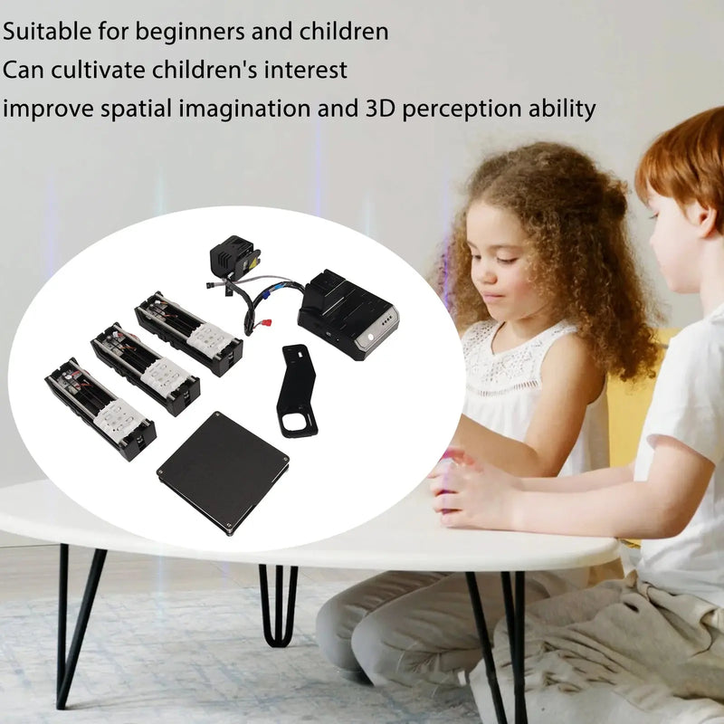 DIY 3D Printer Kit Mini 3D Printer for Beginners High Printing Accuracy Uniform Heating Printing Volume 4x4x4in Mini 3D Printer GreatEagleInc