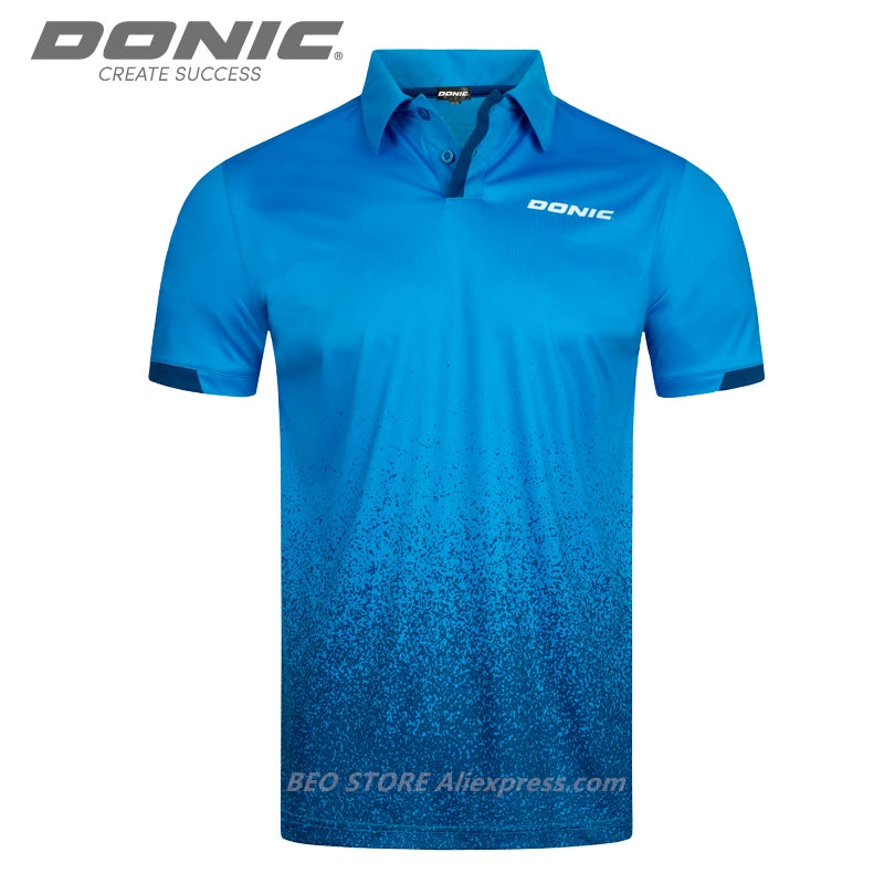 DONIC Table Tennis Jerseys Training T-Shorts 2021 New Style Absorb Sweat Comfort Top Quality Ping Pong Shirt Cloth Sportswear