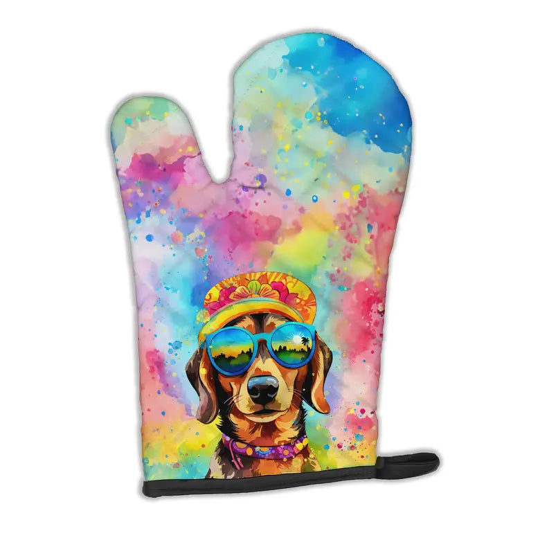 Dachshund Hippie Dawg Oven Mitt Caroline's Treasures