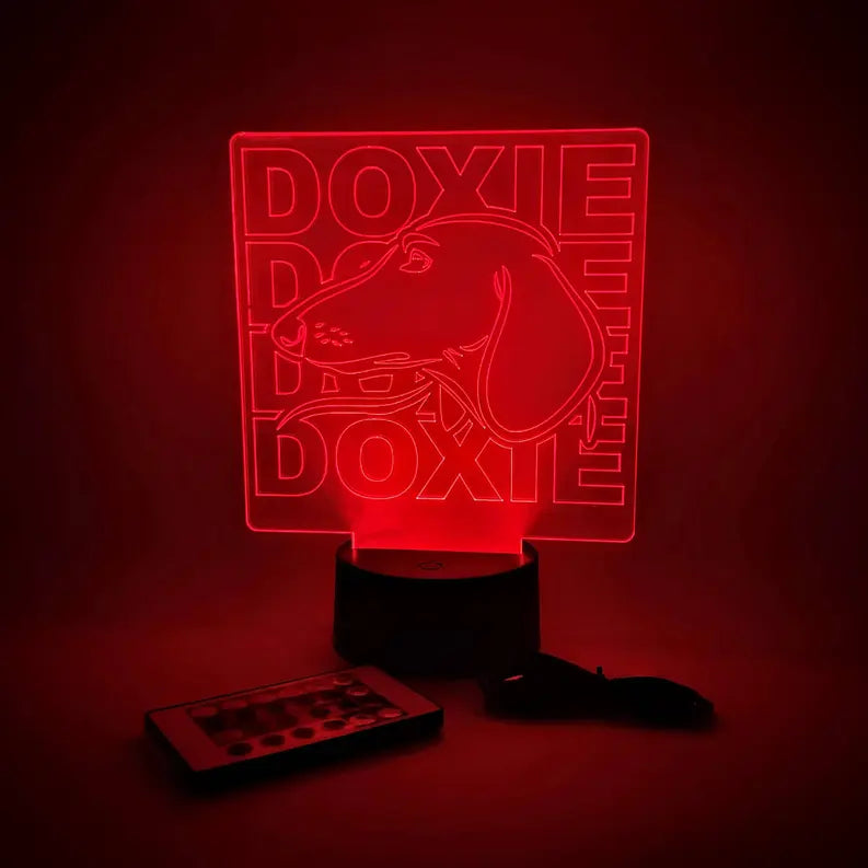 Dachshund Lamp | Doxie Dog Breed LED Light | Pet & Vet Gifts The 308 Collective