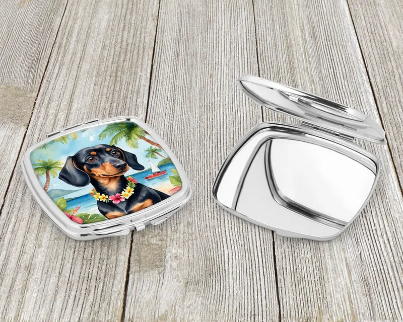Dachshund Luau Compact Mirror Caroline's Treasures