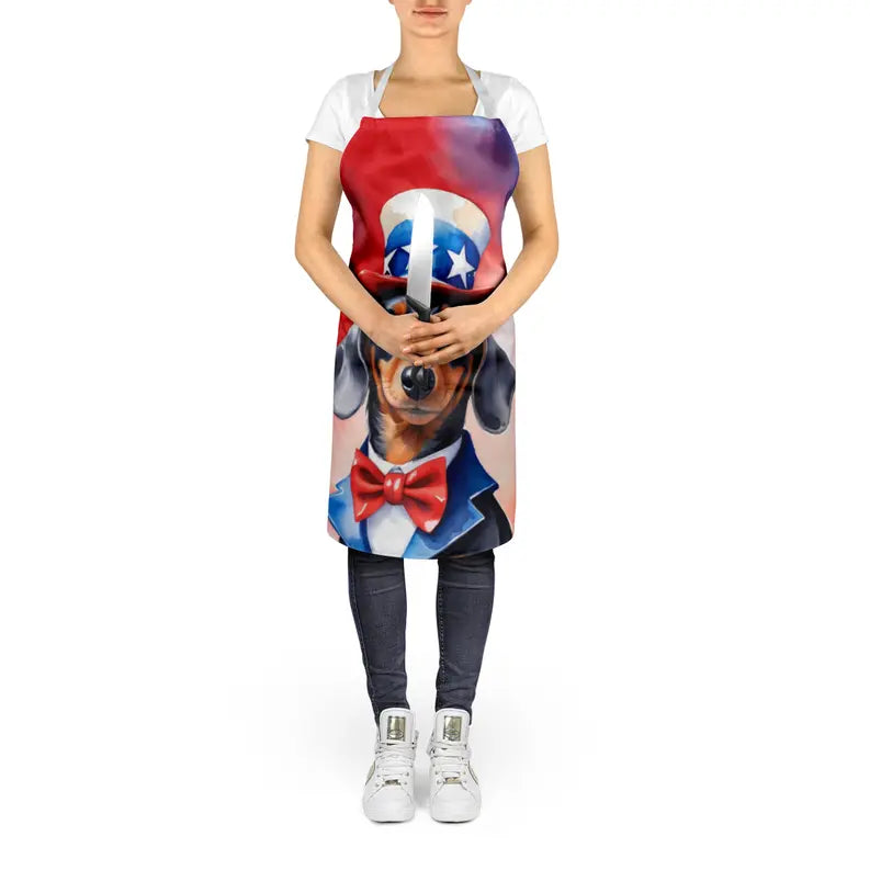 Dachshund Patriotic American Apron Caroline's Treasures