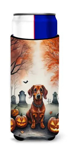 Dachshund Spooky Halloween Pair of Pot Holders Caroline's Treasures