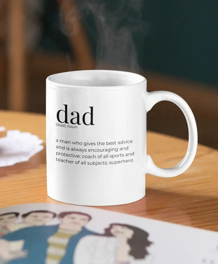 Dad Definition Coffee Mug Black Cat Bazaar
