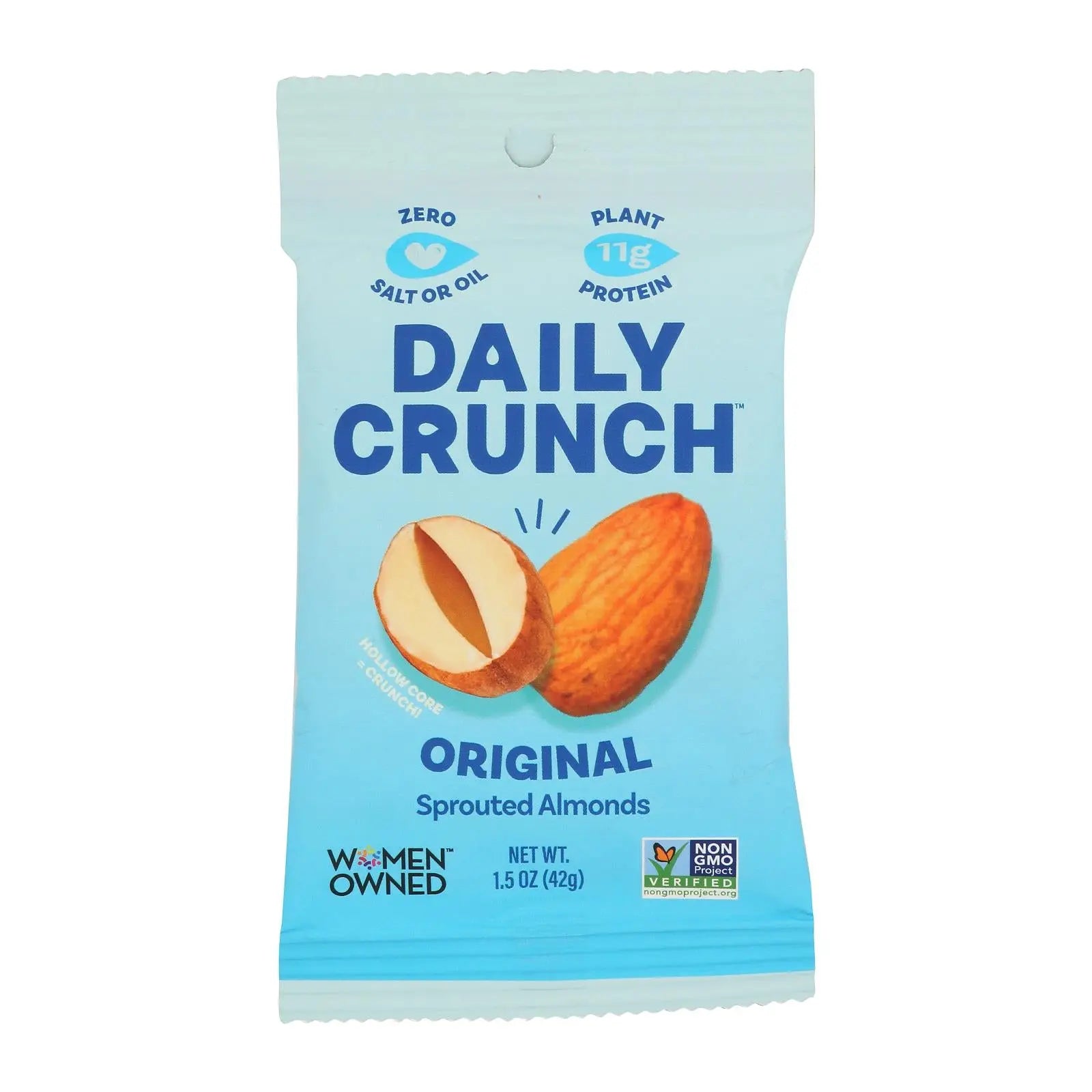 Daily Crunch - Almonds Sprouted - Cs Of 8-1.5 Oz Daily Crunch