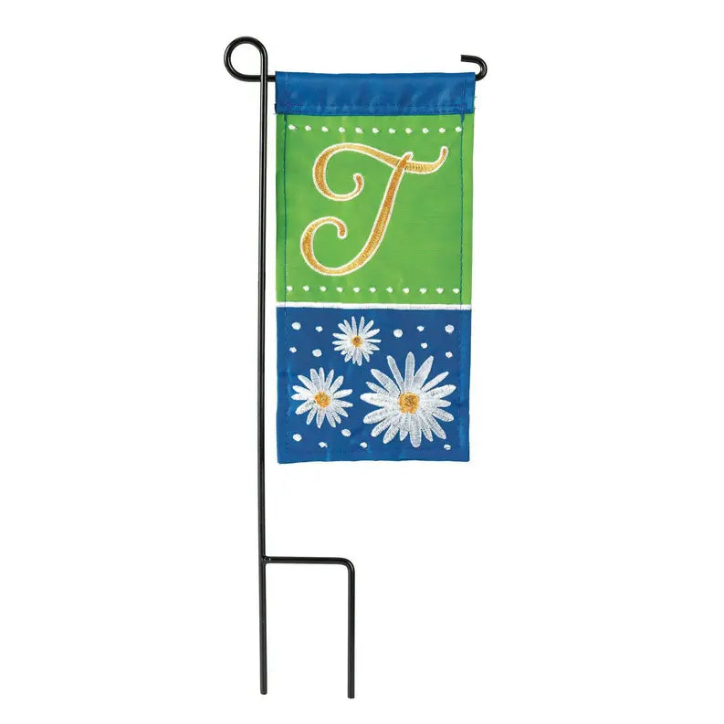 Daisy T Monogram Mini Flag With Stand Dicksons Inc
